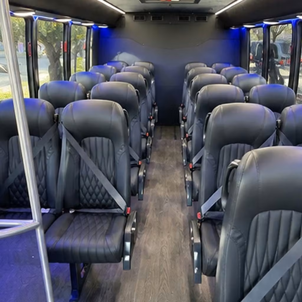 28 passenger minibus interior